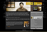 Bruce Gibson Music Website Screenshot