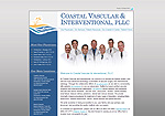 Coastal Vascular & Interventional Website Screenshot
