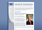 Greater Pensacola Chapter of the Society for Human Resource Management Website Screenshot