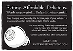 Watts Writing Studio Website Screenshot